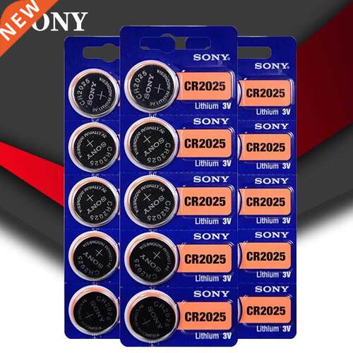 15PCS/LOT SONY Original cr2025 Button Cell Batteries cr2025
