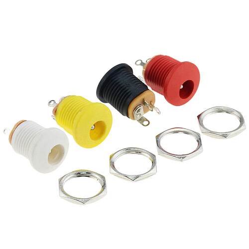 10PCS DC022 DC Power Socket With Nut Round Socket DC-022 S
