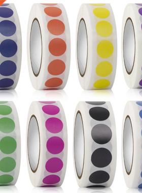 1000Pcs/Roll Chroma Label Color Code Dot Labels Stickers 1/2