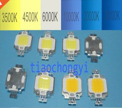 10w High Power led Cool white Neutral Warm White LED 3000k 6