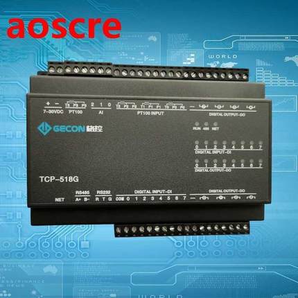 4PT100 temperature AI analog input 8DI digital input 8DO ou