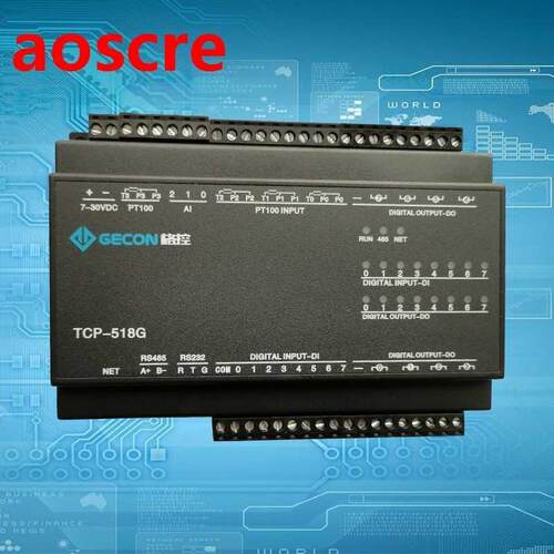 4PT100 temperature AI analog input 8DI digital input 8DO ou