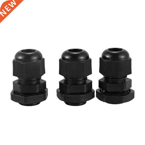 36 Pcs Black PG9 Plastic Connector Gland for 4mm-8mm Cable