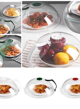 Microwave Food Dish Anti-Splatter Cover Guard Lid With Steam