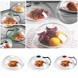Microwave Food Dish Anti-Splatter Cover Guard Lid With Steam