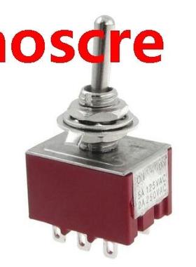 AC 250V 2A 125V 5A ON/ON 2 Position PDT Toggle Switch L6