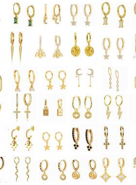 AIDE ndy Gold Hoops Earrings For Women 925 Sterling Silver S