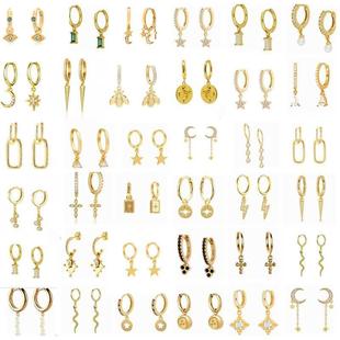 AIDE ndy Gold Hoops Earrings For Women 925 Sterling Silver S