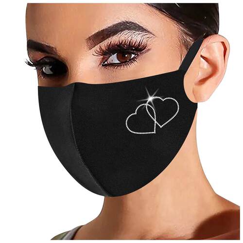Glitter Rhinestone masque Diamond Crytal Decoration Facemask