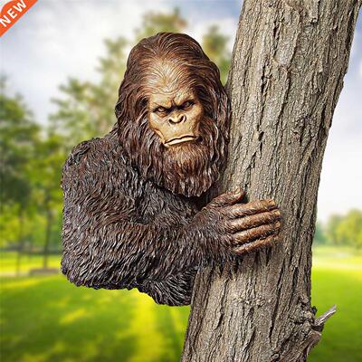 Outdoor Garden Gorilla Statue Resin Statue Animal Monkey Fig