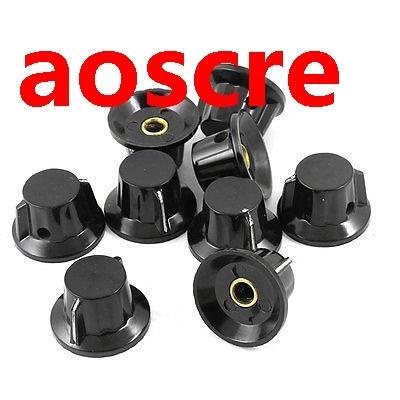 9pcs Adjuable Turn 20mm Top Rotary Knobs for 6mm Dia. Shaf