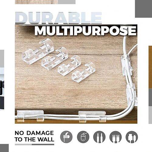 25pcs Finisher Wire Clamp Self-adhesive Car Wire Clip Fixer
