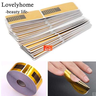 100P Professional French Nail Form Tips Rectangle Nail