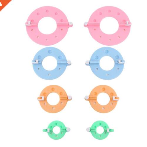New 4 Sizes/Set Plastic Pom Poms Maker Fluff Ball Weaver Nee