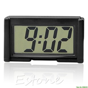 Interior Car Auto Desk Dashboard Digital Clock LCD Screen Se
