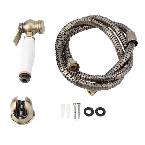 Solid Brass Shower Faucet Set Wall Mount Shower Toilet Bidet