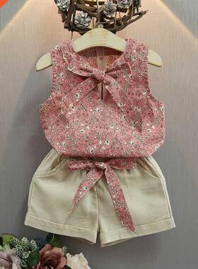 Girls Clothing Sets 2019 Summer Cotton Ve Two-piece Sve