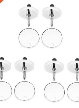 6Pcs New Sets Toilet Seat Screws Top Fix Hinge Pack Repair T