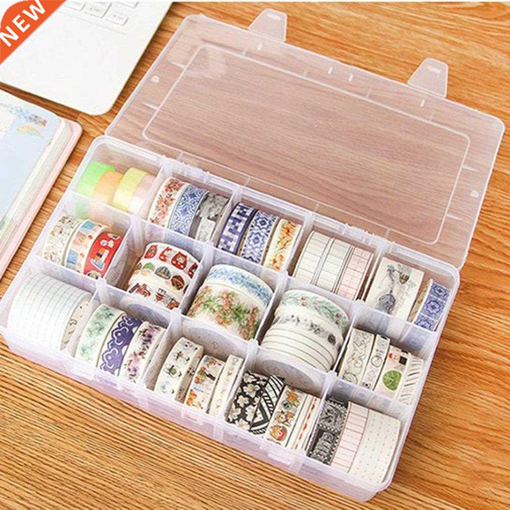 15 grids Washi Tape Storage Box For Nail Art Transfer Foil S