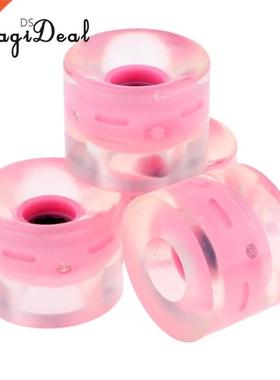 Perfeclan 4pcs 60mm Light p Skateboard Longboard Wheels Flas