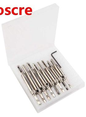 9 Pcs Door Window Hinge Positioning Punching Drill Bit Set H