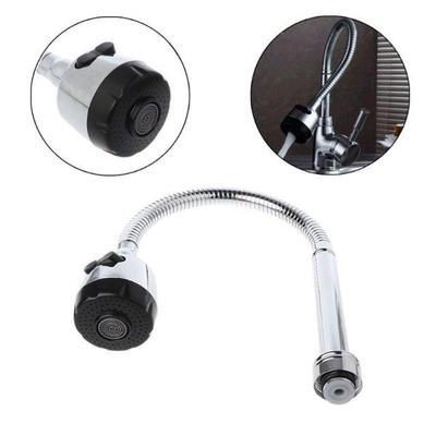 Kitchen Bar Faucet Hose Double Hole Zinc Alloy Water Tap Fau