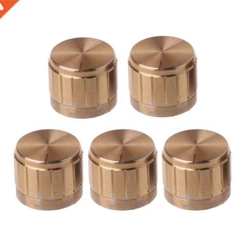5Pcs 21X17mm Aluminum Roty Control Potentiometer Knob Elec