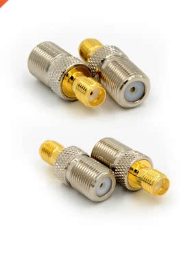 1/2pcs Straight RF Coax Adapter F To SMA Convertor F Female