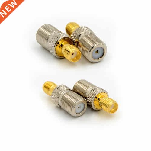 1/2pcs Straight RF Coax Adapter F To SMA Convertor F Female