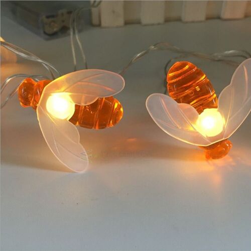 12M LED Bees Solar Lights  Garden Decoration Outdoor WaterPr
