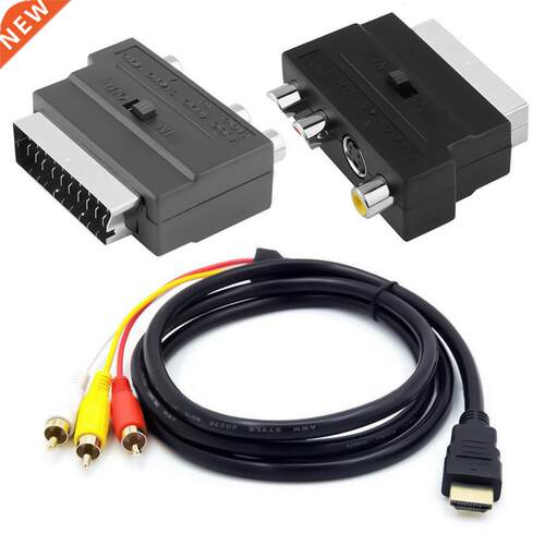 Hdmi To 3Rca Scart Two-In-One Adapter Cable 1.5M Hdmi Male S