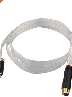 14 Core OCC Silver Plated RCA To XLR Cable Decoder Amplifier