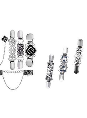 9 Pcs Sweter Shwl Clips Set Retro Crdign Collr Clips Sh