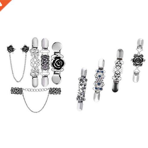 9 Pcs Sweter Shwl Clips Set Retro Crdign Collr Clips Sh