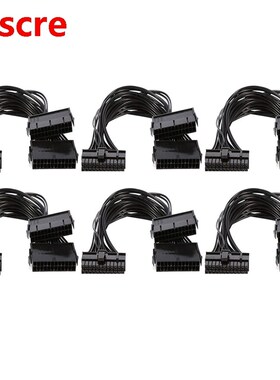 Dual PSU Power Supply 24 Pin Extension Cable, for ATX Mother