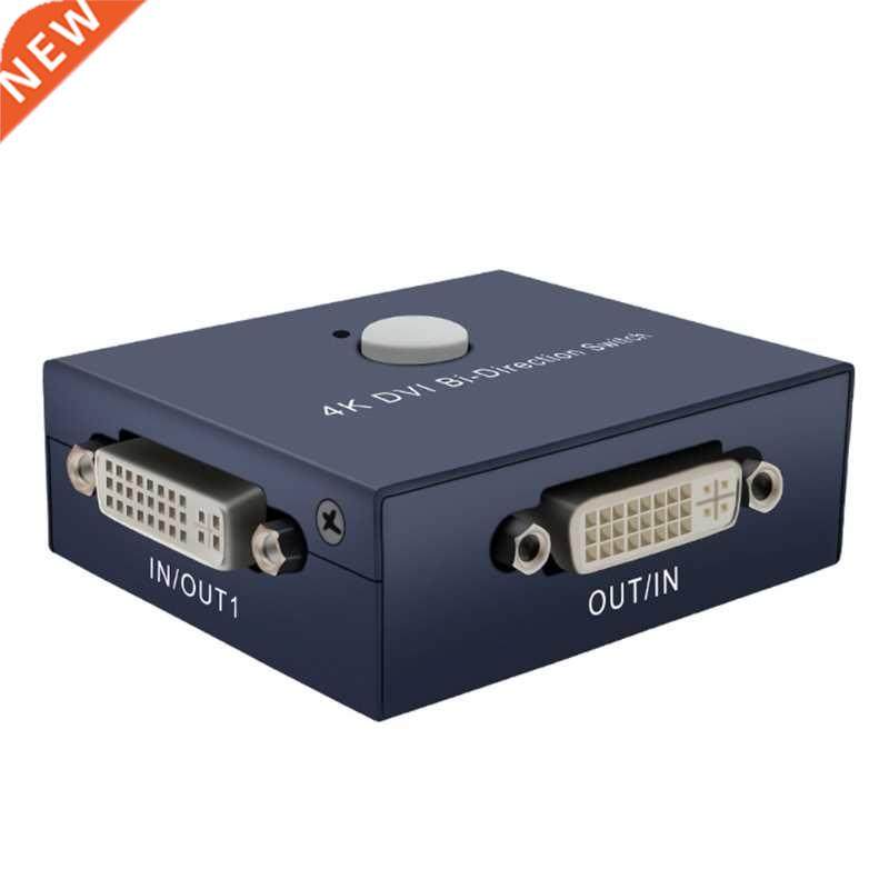 K1KF for PC Laptop DVI 2 Port Manual Switcher Selector 4K Sw
