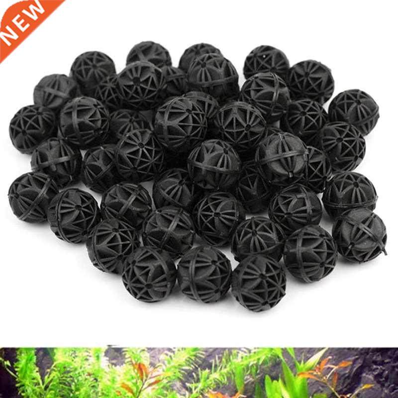 20/50/100pcs Aquarium Pond Reef Bio Black D16mm Balls Fish T