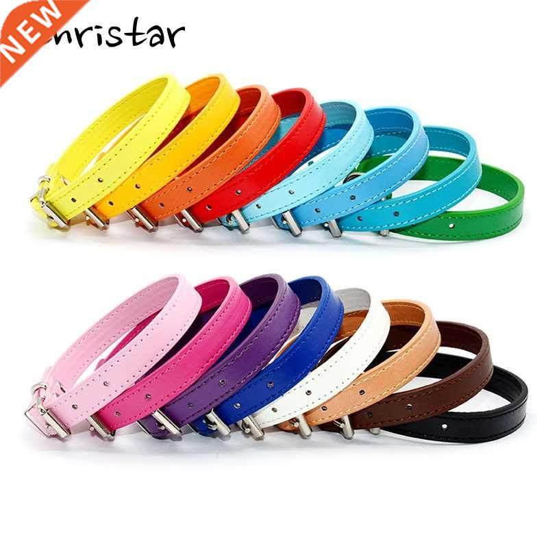 Soft Leather Pet Dog Collar for Small Medium Large Dogs Neck