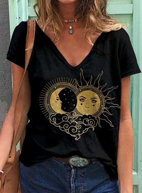 2021 Summer Fantastic Pictures Printed Women T Shirt Ladies