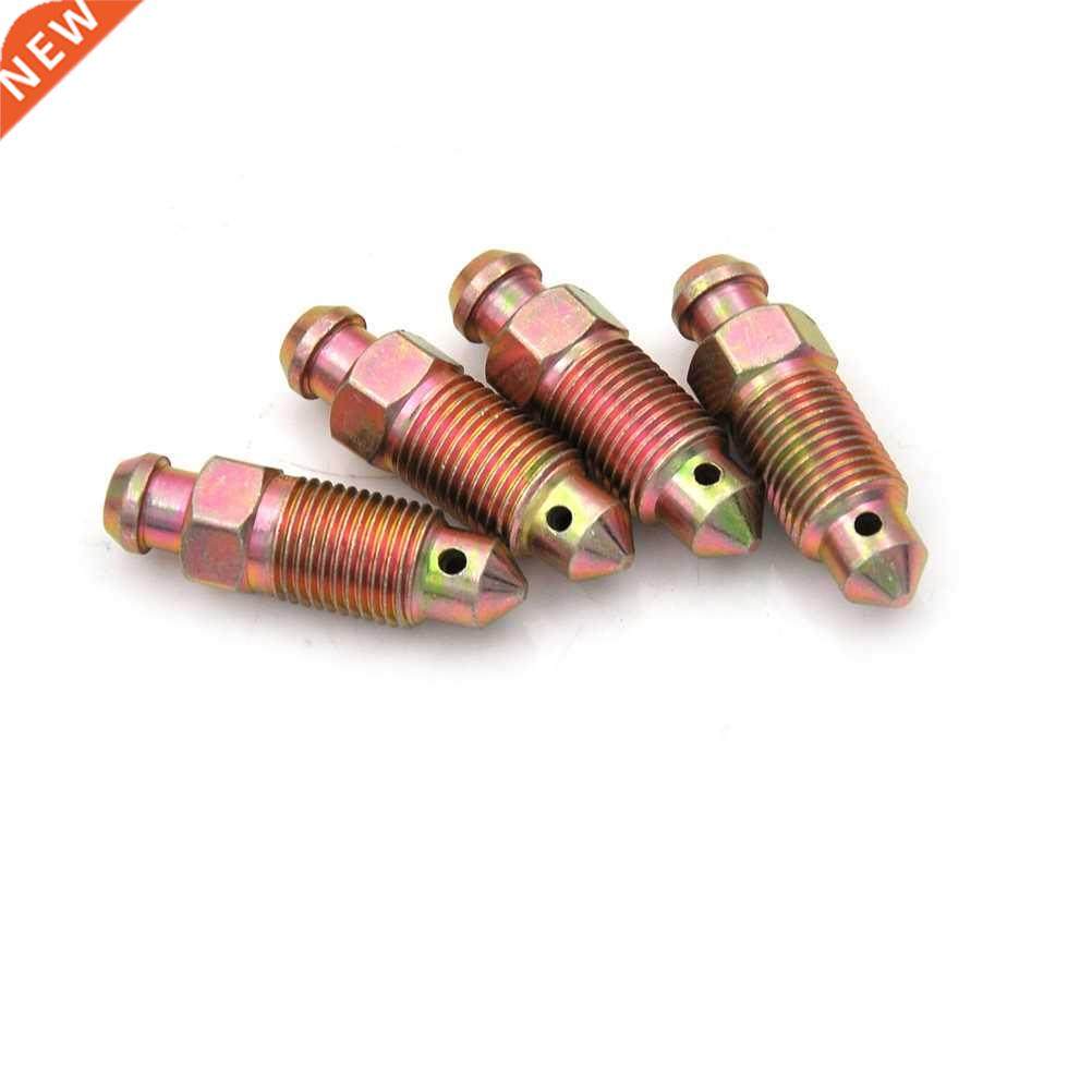 4pcs Motorcycle Bike Brake Caliper Steel Bleed Screw Nipple