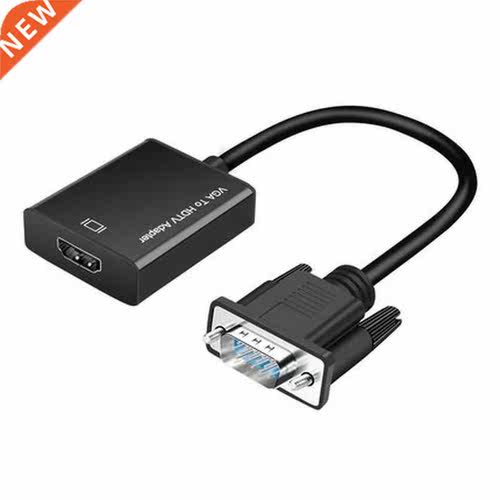 VGA to HDMI-compatible Converter Adapter Output HD 1080P wit