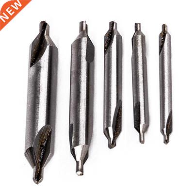 5pcs HSS Center Drill Bit 60 Degree Combined Countersink Spo