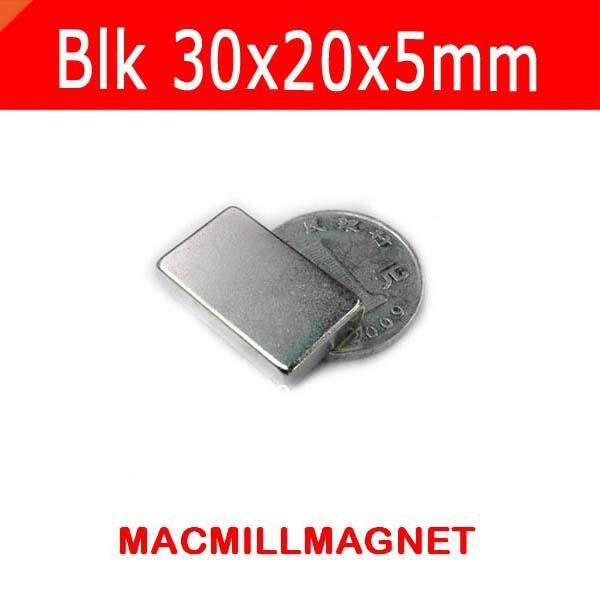 4pcs/pack, block 30x20x5mm Strong Permanent Magnet, craft ma