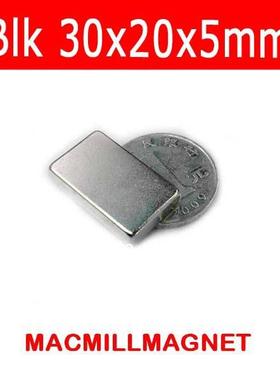 4pcs/pack, block 30x20x5mm Strong Permanent Magnet, craft ma