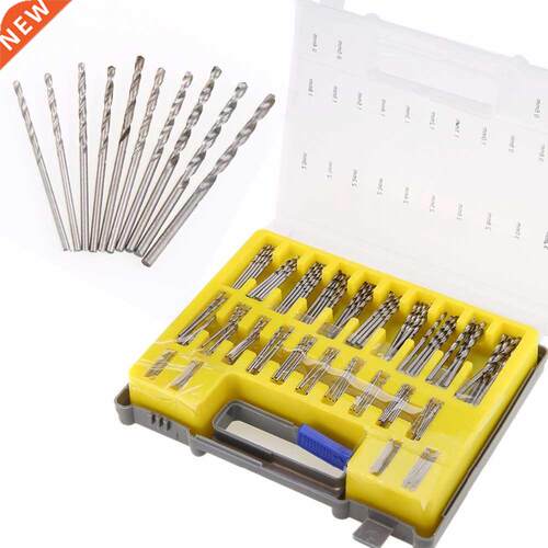 150pcs 0.4-3.2mm Mini HSS Twist Drill Bit Set Micro Power To