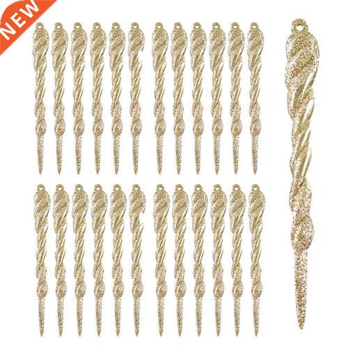 Icicle Ornaments, 25Pcs 5.12 Inch Christmas Tree Decorations