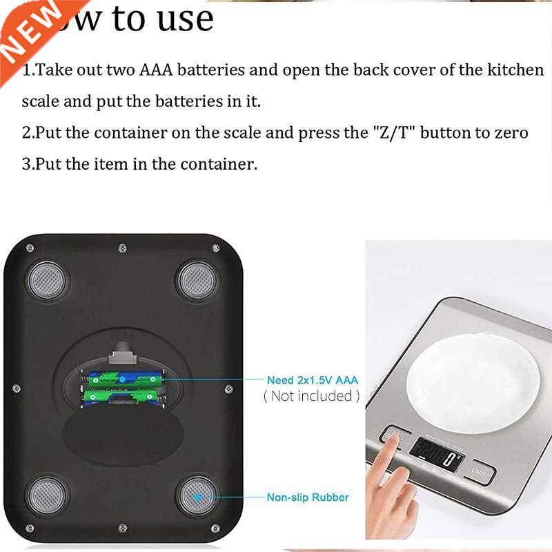 Digital Kitchen Scale 5kg/10kg Food Multi-Function 304 Stain