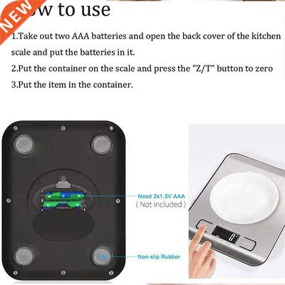 Digital Kitchen Scale 5kg/10kg Food Multi-Function 304 Stain