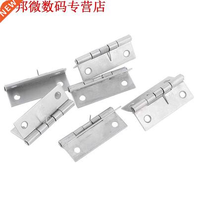 6x Huis Lade Deur Lente Butt Scharnieren 50x37mm Zilver