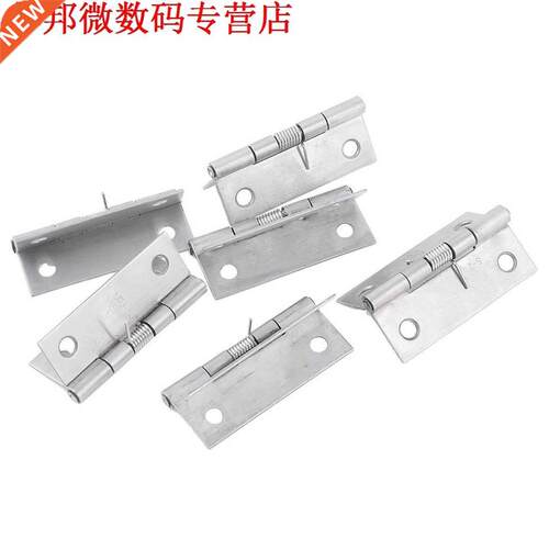 6x Huis Lade Deur Lente Butt Scharnieren 50x37mm Zilver